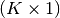 (K \times 1)