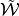 \tilde{\mathcal{W}}
