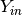 Y_{in}