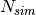 N_{sim}