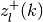 z^{+}_l(k)
