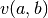 v(a,b)