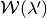 \mathcal{W}(\lambda')