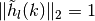 \| \tilde{h}_l (k) \|_2 = 1